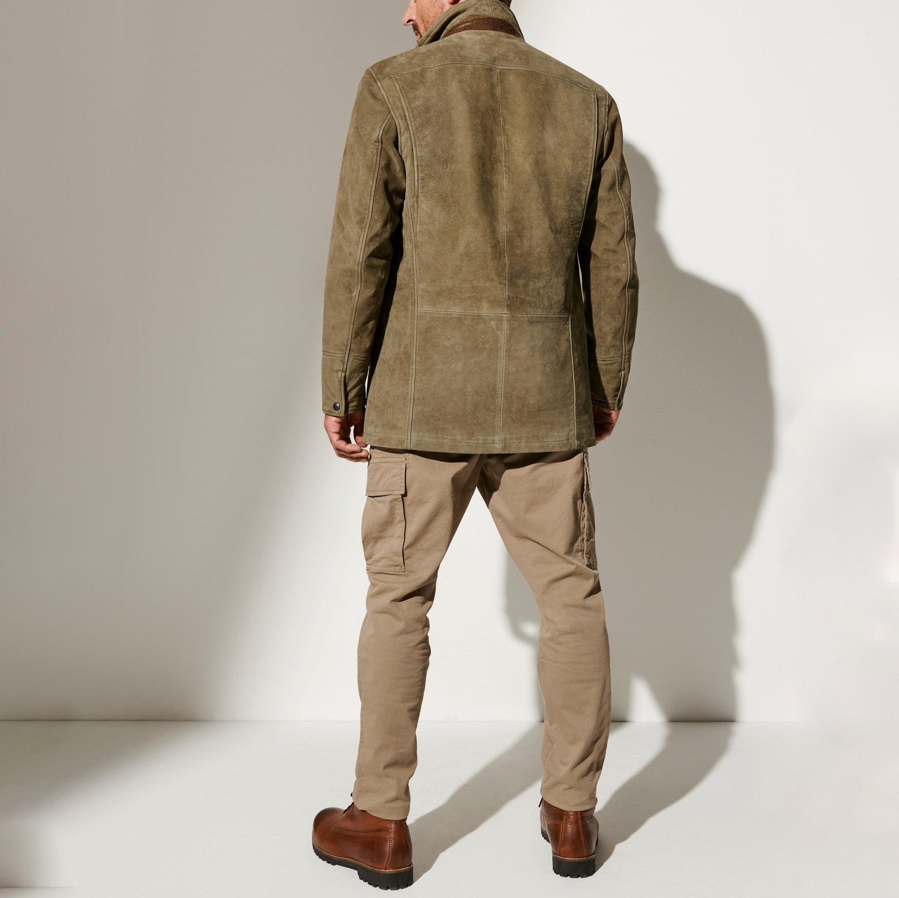 John - Stijlvolle Vintage Jas met Kraag voor Heren