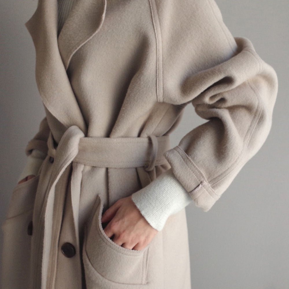 Marlene - Dames kasjmier trenchcoat jas