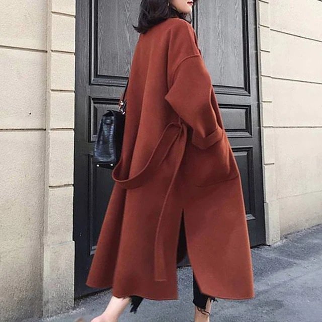Marlene - Dames kasjmier trenchcoat jas