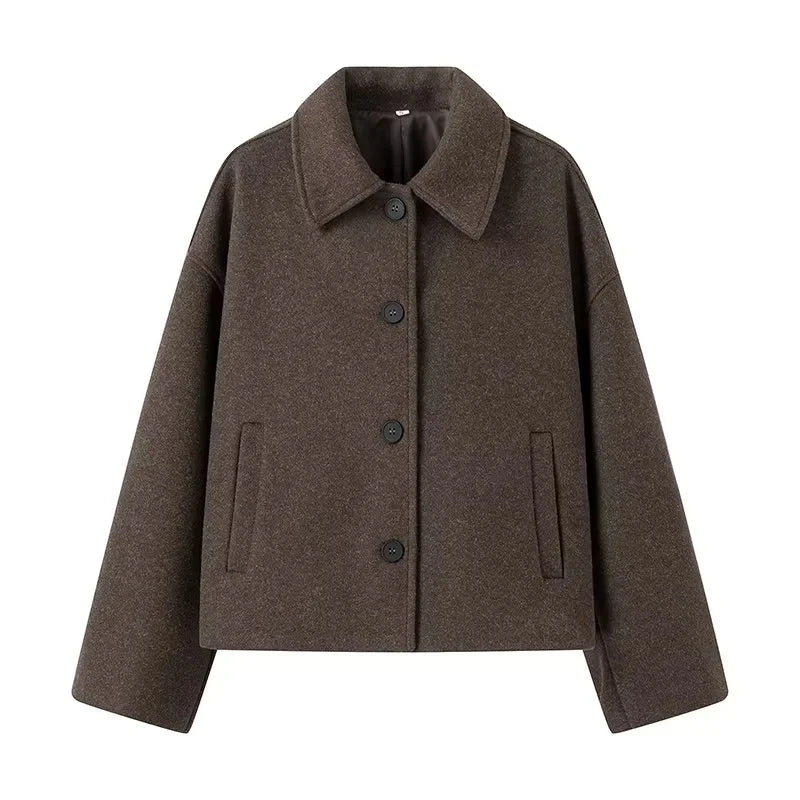 Oversized dikke blazer voor dames – Warme, volumineuze bovenkleding