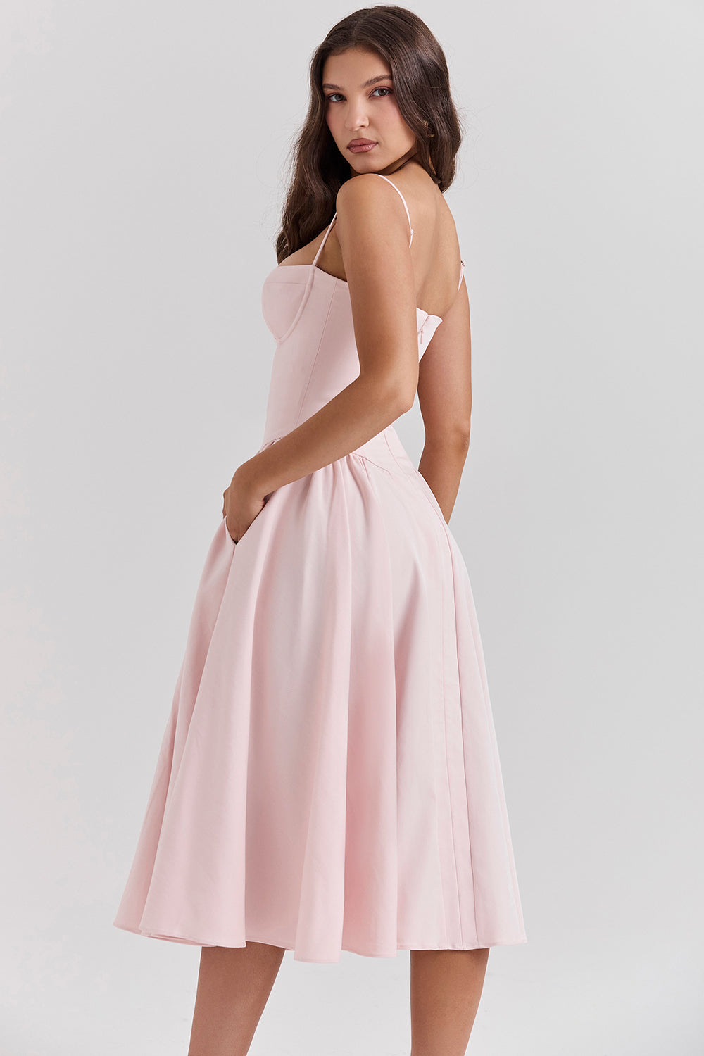 Soraya Dress - Elegante Corset Midi Jurk