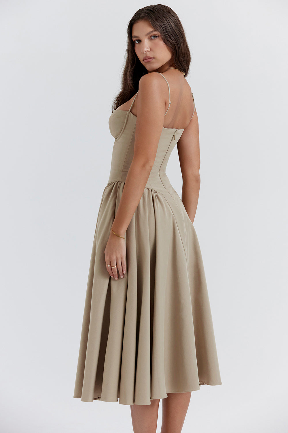Soraya Dress - Elegante Corset Midi Jurk