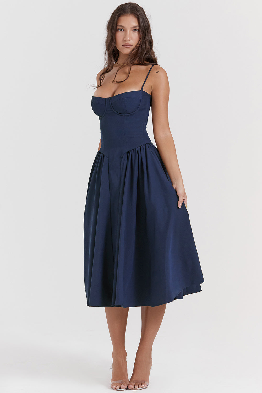 Soraya Dress - Elegante Corset Midi Jurk