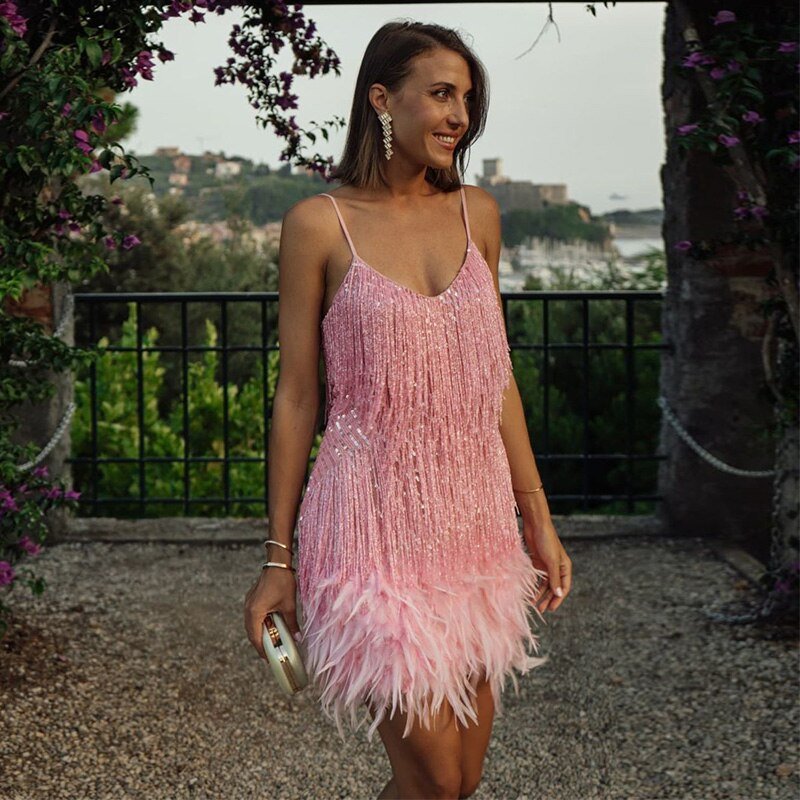 Aurora – Glamoureuze Cocktailjurk met Pailletten voor Dames