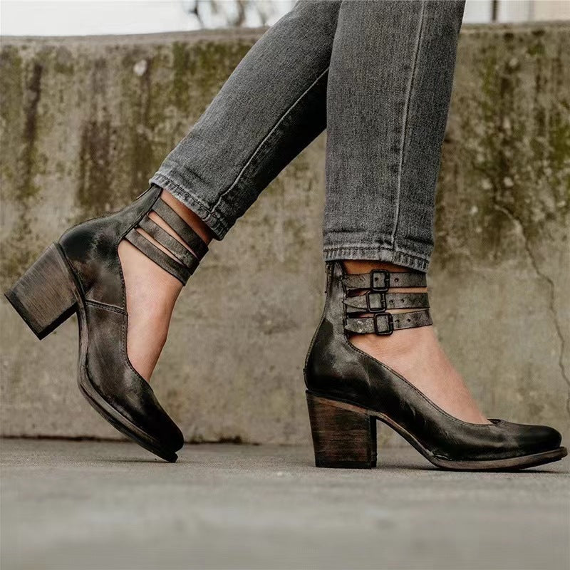 Audry - Stijlvolle Orthopedische Schoenen met Gesp voor Ultiem Comfort en Ondersteuning