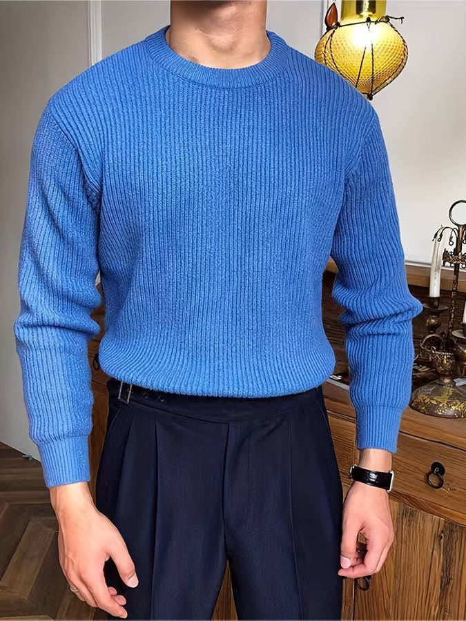 Victor - Gebreide Warme Trui voor Mannen – Tijdloze Stijl en Comfort