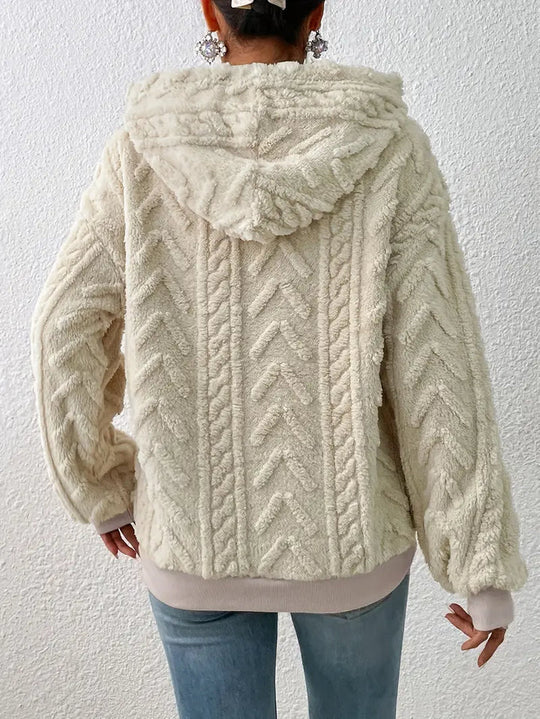 Ilya - Gebreide hoodie sweater