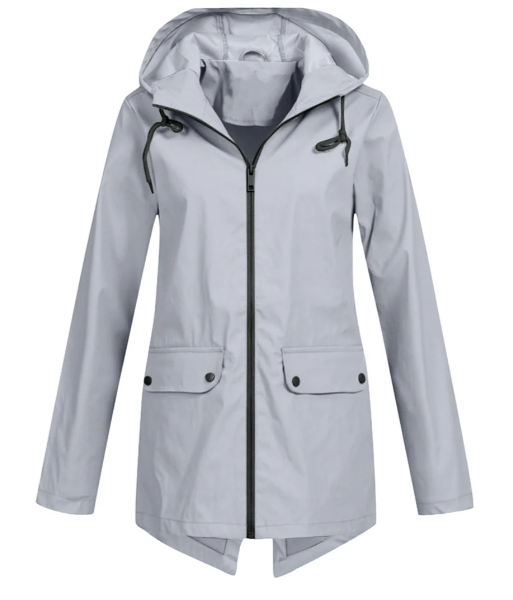 Chiara - Elegante Lange Regenjas met Capuchon