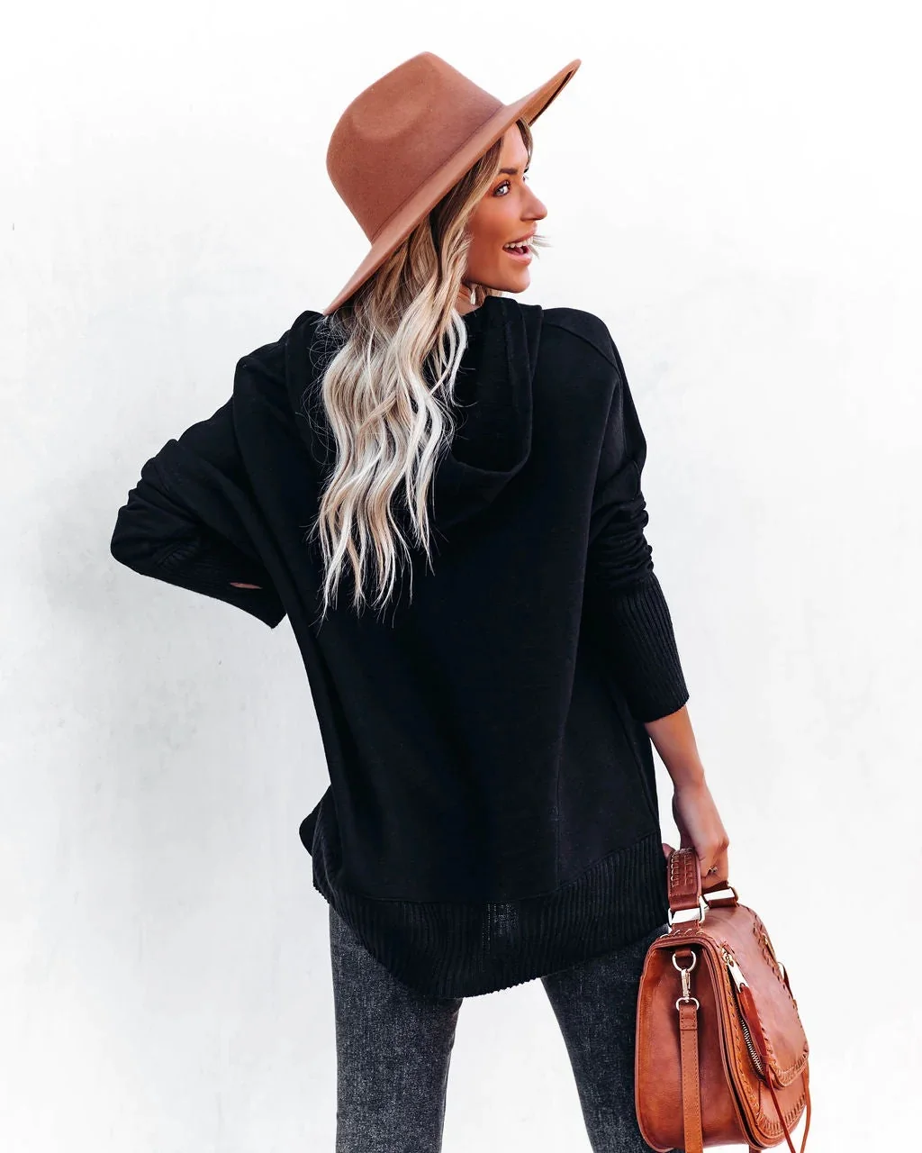 Ilse - Oversized Hoodie met Lange Mouwen en V-Hals voor Dames