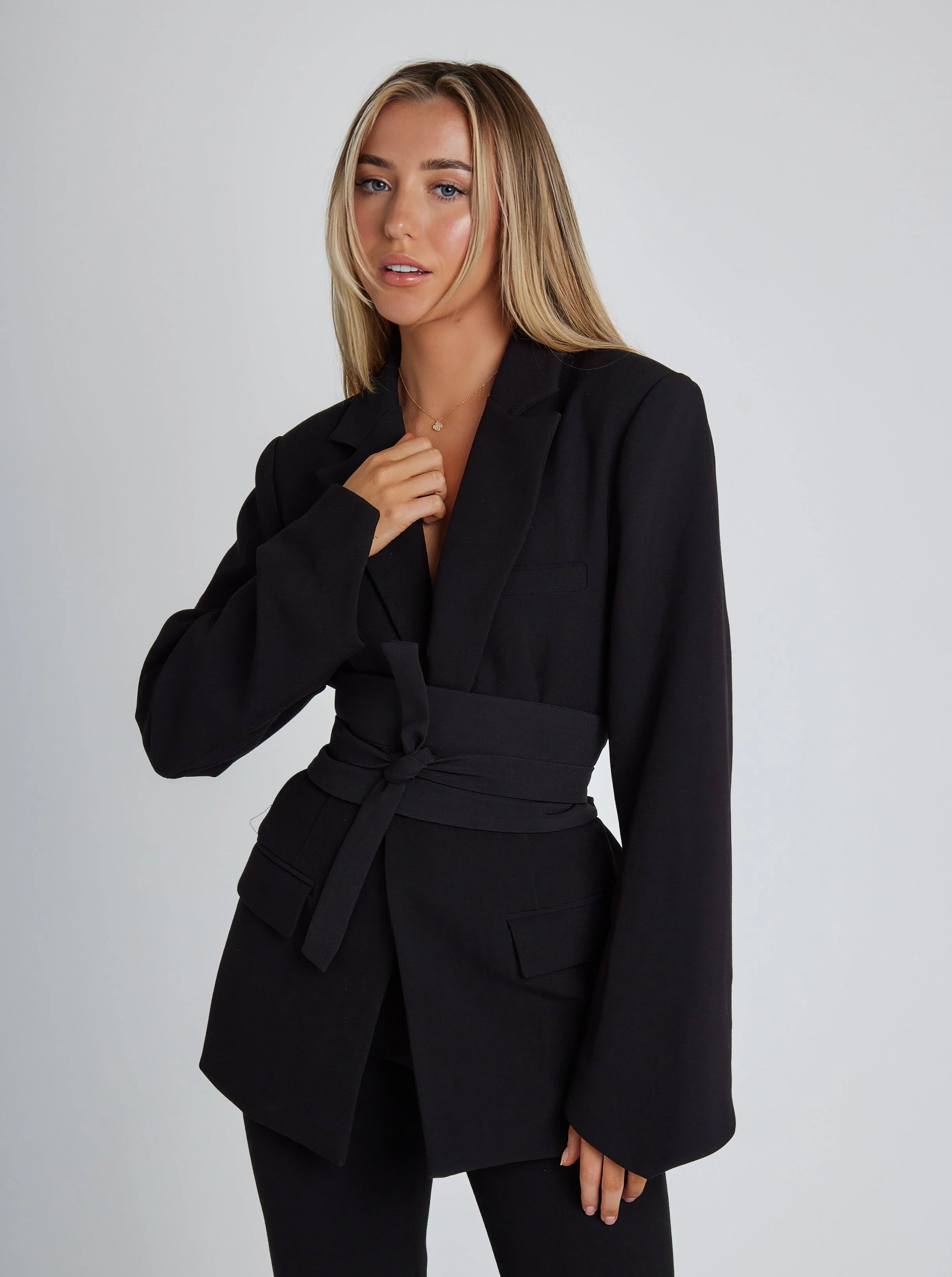 Martina - Elegante Blazer Met Riem