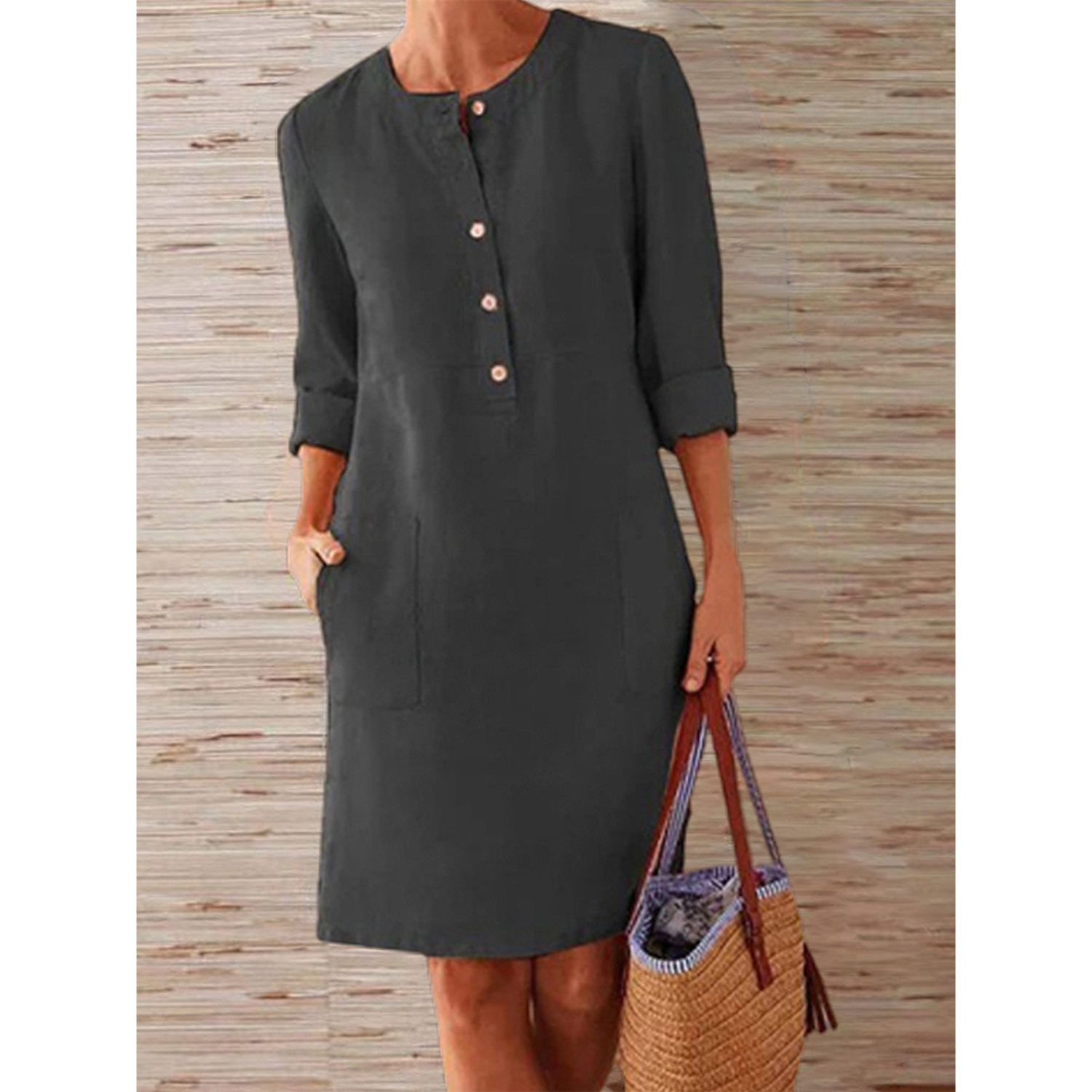 Elise Katoenen Jurk - Comfort & Casual Elegantie