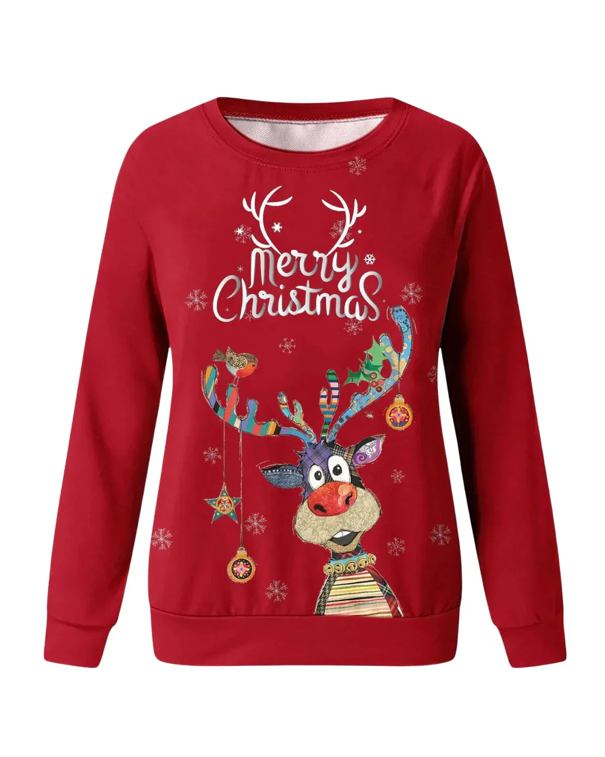 Kersttrui voor Dames. Trui. Sweater. Kerst. Comfortabel. Warm. Victoria Mae. Rood
