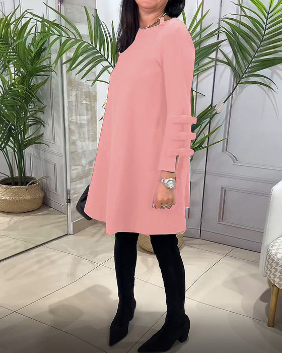 Sanae - Stijlvolle Trui Jurk met Lange Mouwen voor Dames