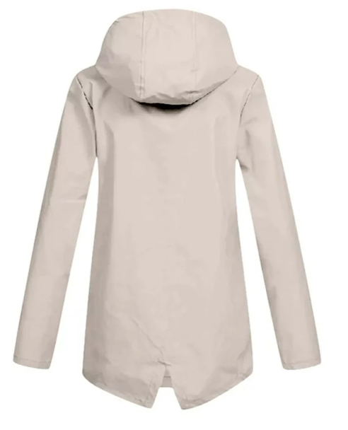 Chiara - Elegante Lange Regenjas met Capuchon