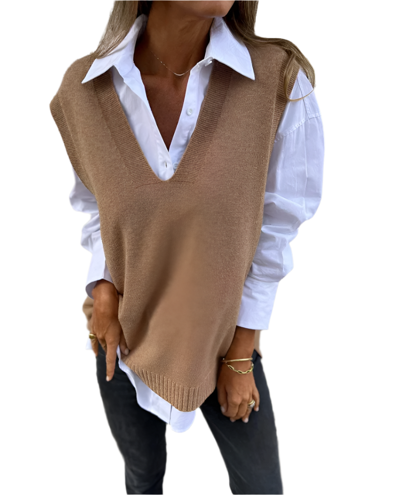 Luxe V-hals tops voor dames – Zachte gebreide laagjes als essentieel onderdeel