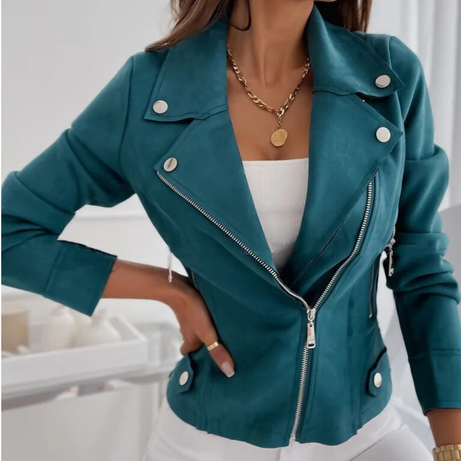 Gabrielle - stijlvolle streetwear chique jas