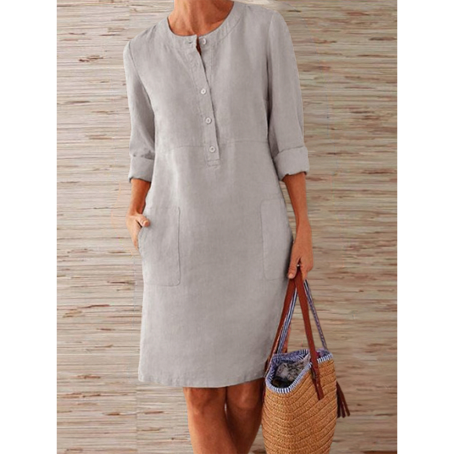 Elise Katoenen Jurk - Comfort & Casual Elegantie