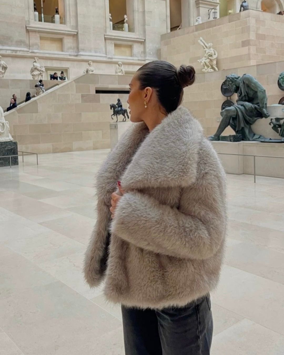 Amara – Eco-vriendelijke Faux Fur Dames Bontjas