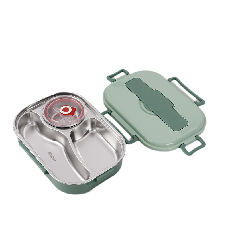 Geïsoleerde roestvrijstalen lunchbox – Lekvrije ThermoBox met kliksluiting
