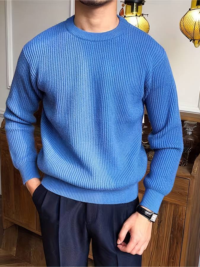 Victor - Gebreide Warme Trui voor Mannen – Tijdloze Stijl en Comfort