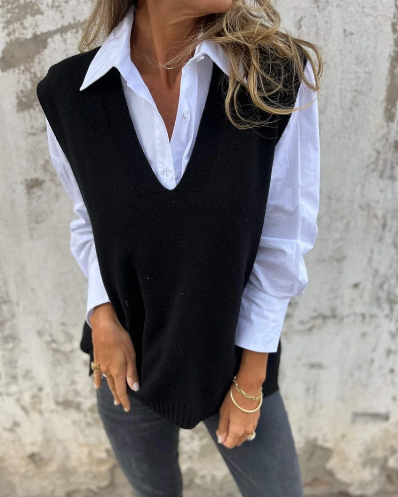 Luxe V-hals tops voor dames – Zachte gebreide laagjes als essentieel onderdeel