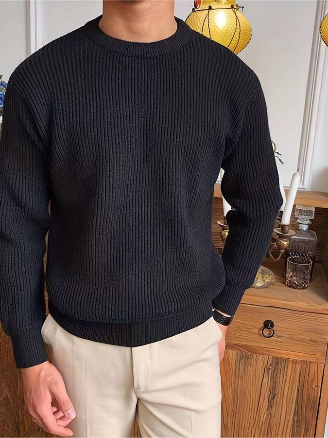 Victor - Gebreide Warme Trui voor Mannen – Tijdloze Stijl en Comfort