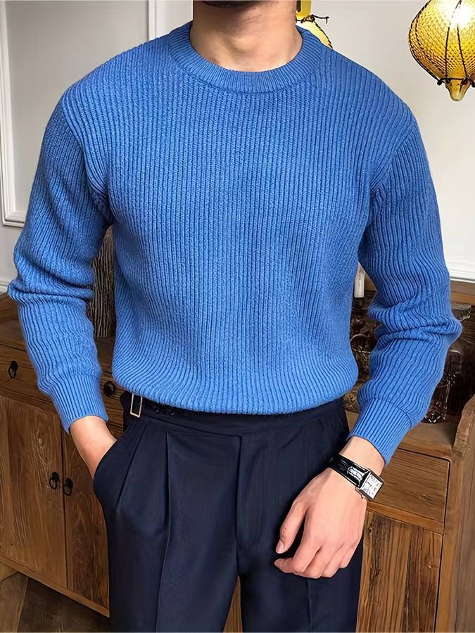 Victor - Gebreide Warme Trui voor Mannen – Tijdloze Stijl en Comfort