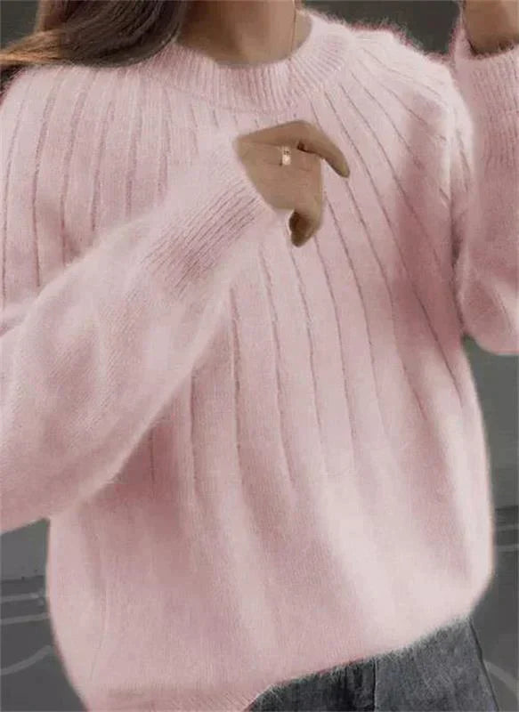 Eloise - Fluffy Gebreide Trui voor Dames
