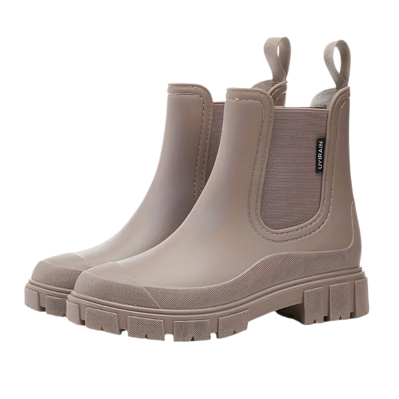Waterdichte regenlaarzen met comfortabele pasvorm en antislipzool voor dames