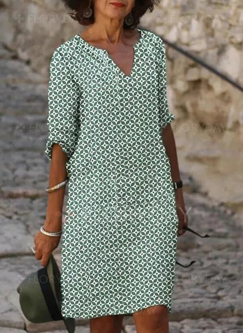 Sophia Jurk - Luchtige Zomerjurk met print