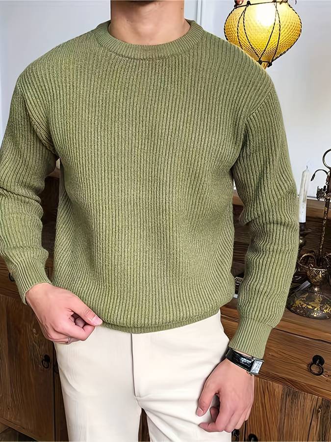 Victor - Gebreide Warme Trui voor Mannen – Tijdloze Stijl en Comfort