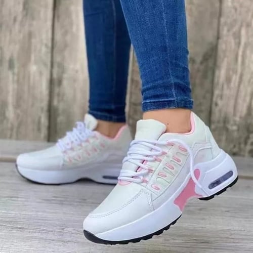 Evelyn - Trendy Sneakers met Hoge Zool en Veters