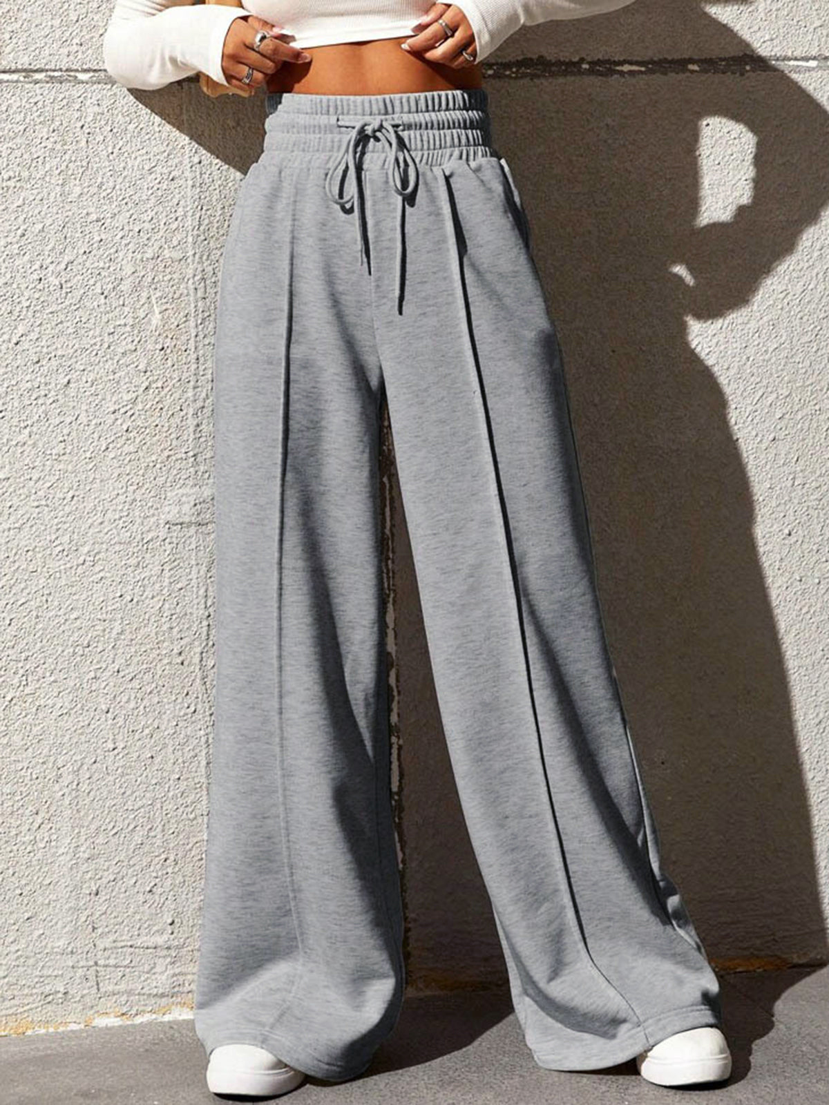 Sophie - Vrijetijds Joggingbroek met Wijde Pijpen