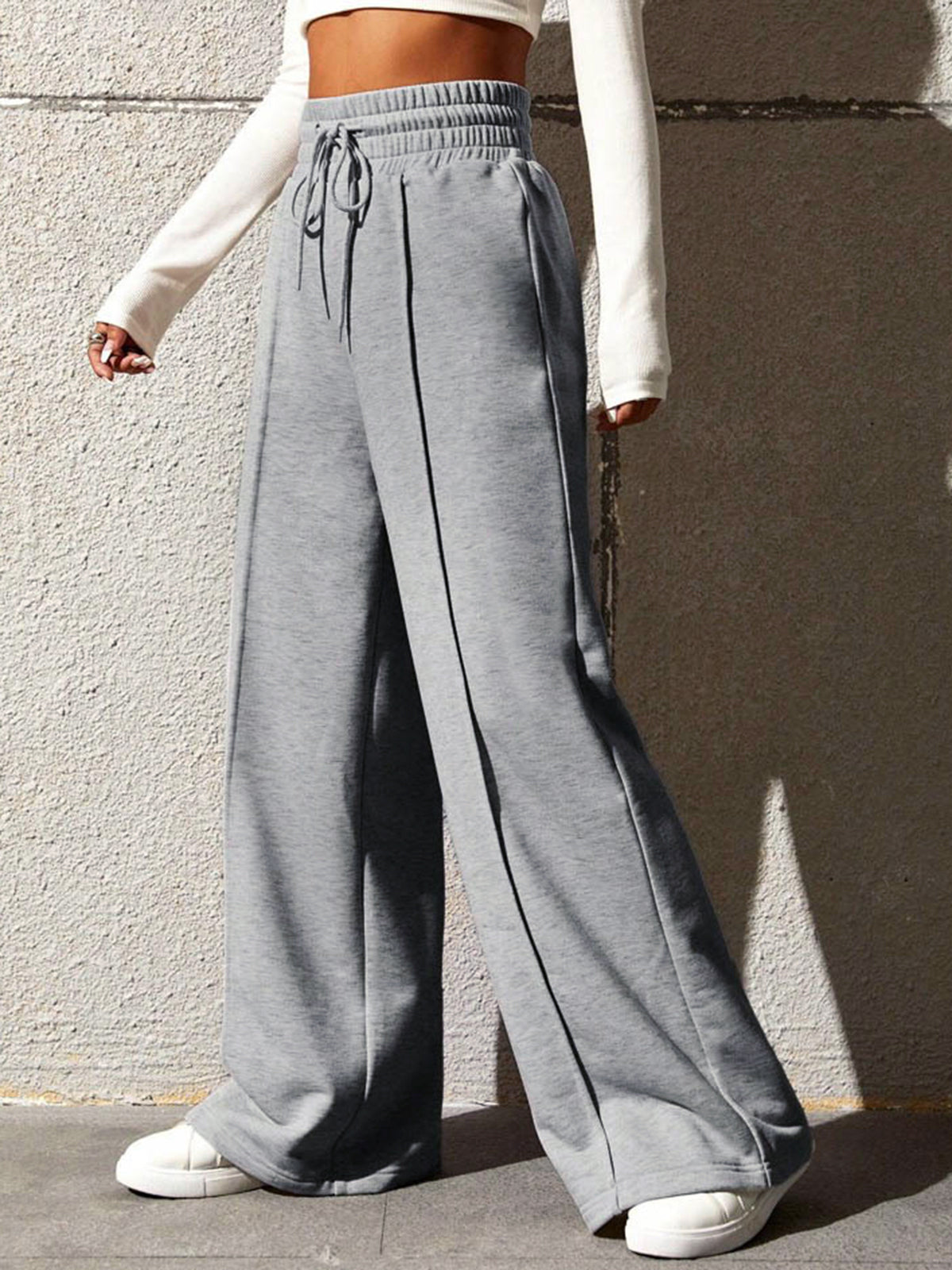 Sophie - Vrijetijds Joggingbroek met Wijde Pijpen