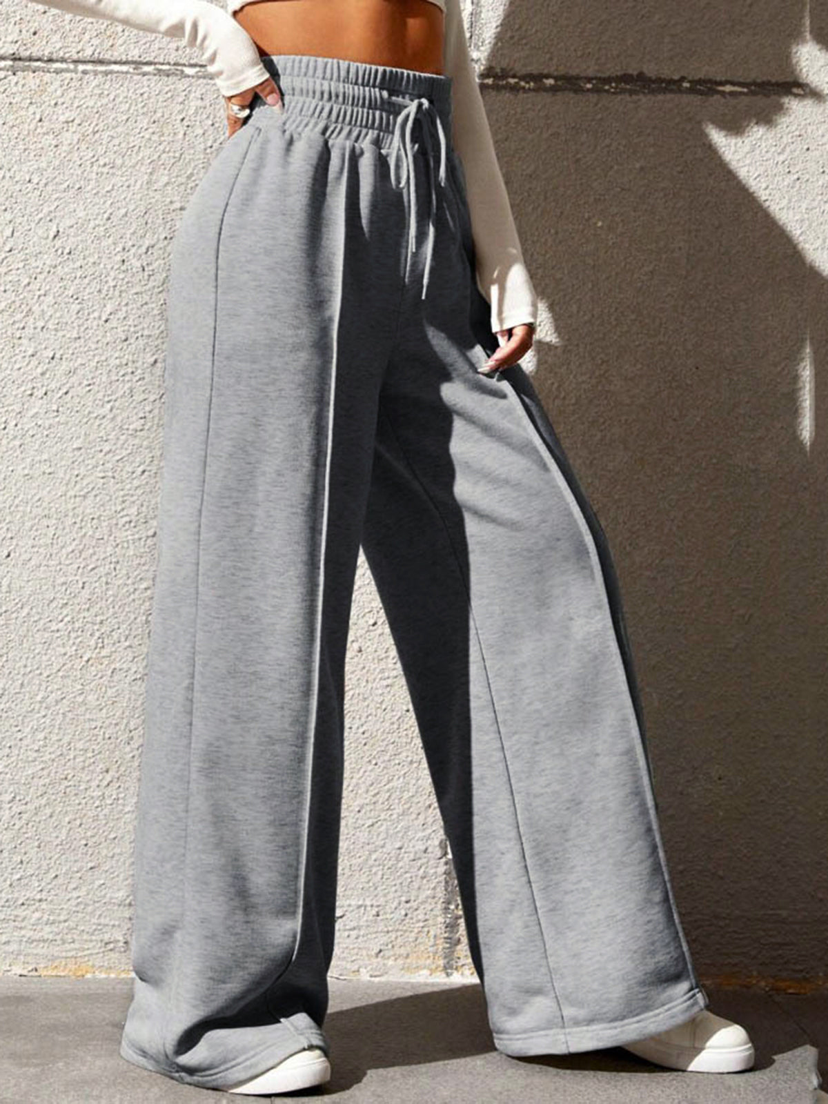 Sophie - Vrijetijds Joggingbroek met Wijde Pijpen