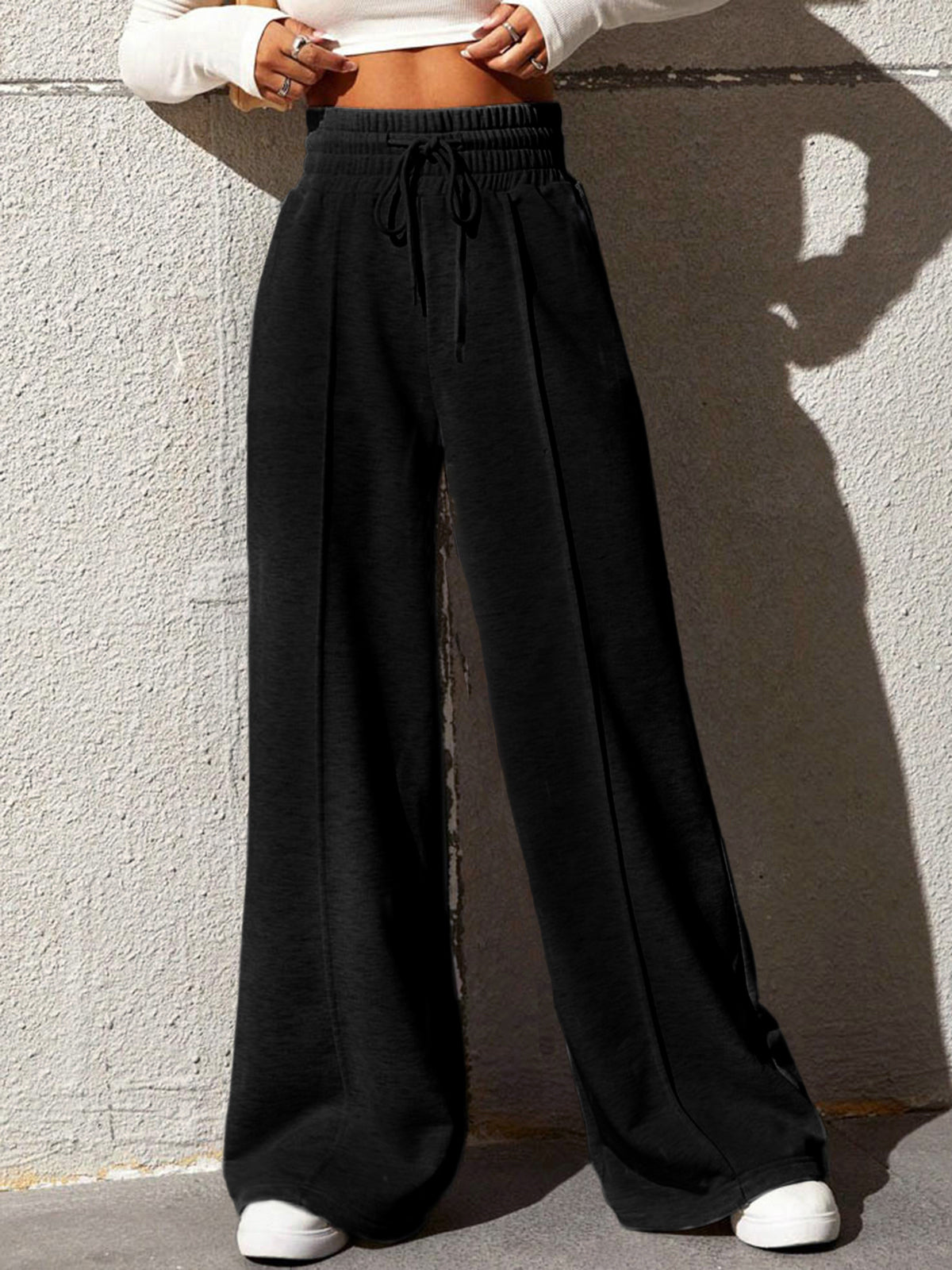 Sophie - Vrijetijds Joggingbroek met Wijde Pijpen