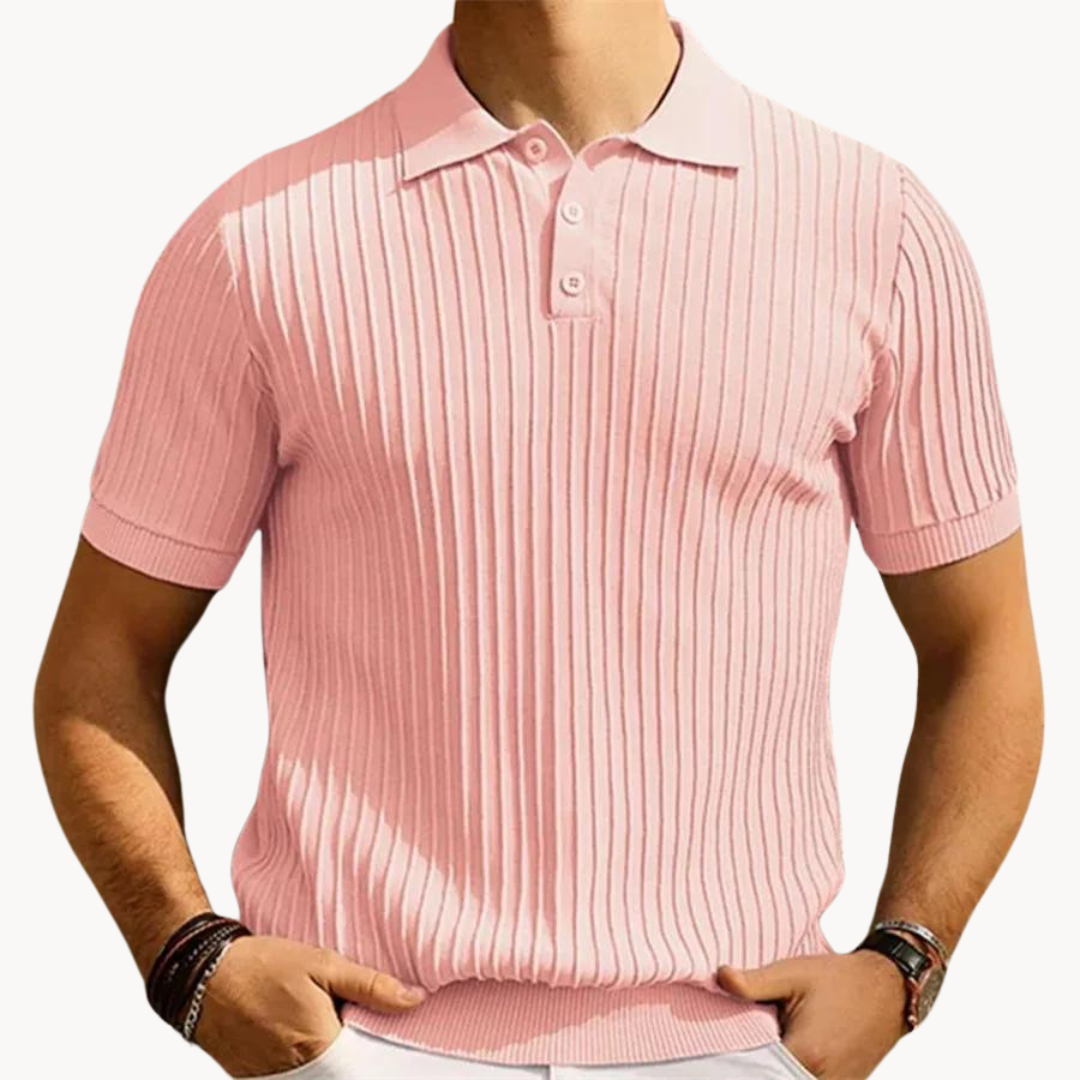 Giovanni - Luxe en Casual Gebreide Polo Heren