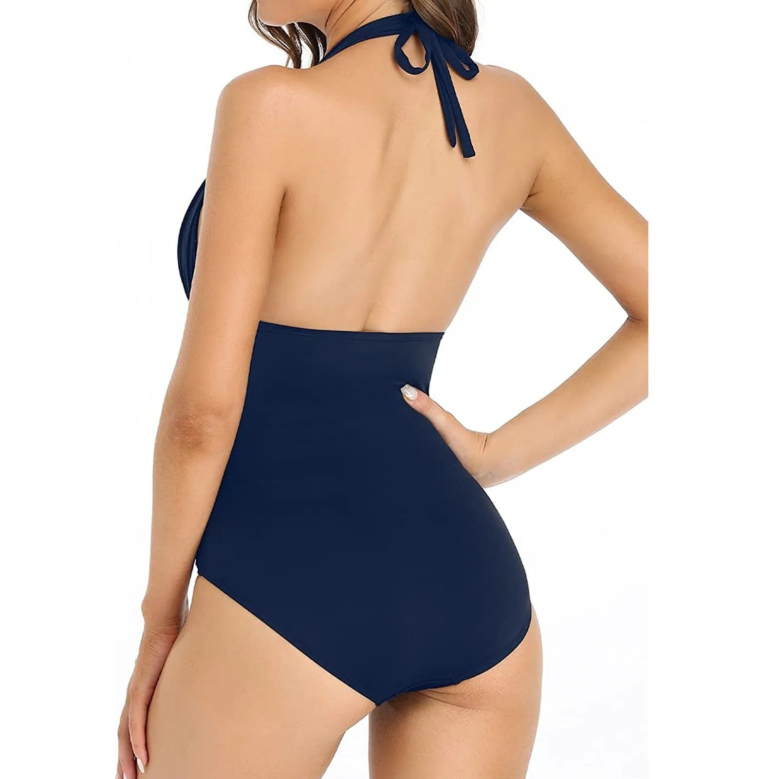 Livia – Shaping Badpak met Push-Up Bikinitop en V-Hals voor Dames