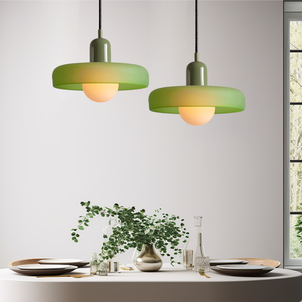 Hanglamp van gekleurd glas - moderne hanglamp