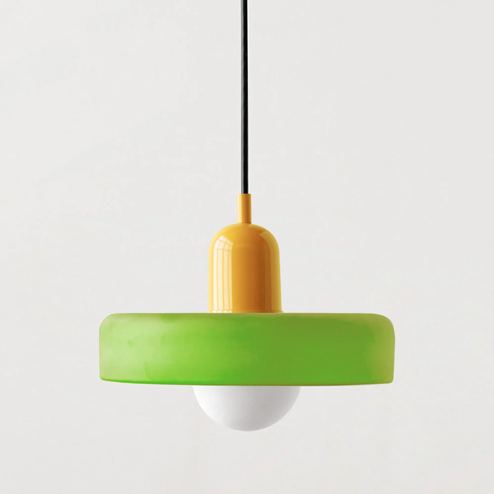 Hanglamp van gekleurd glas - moderne hanglamp
