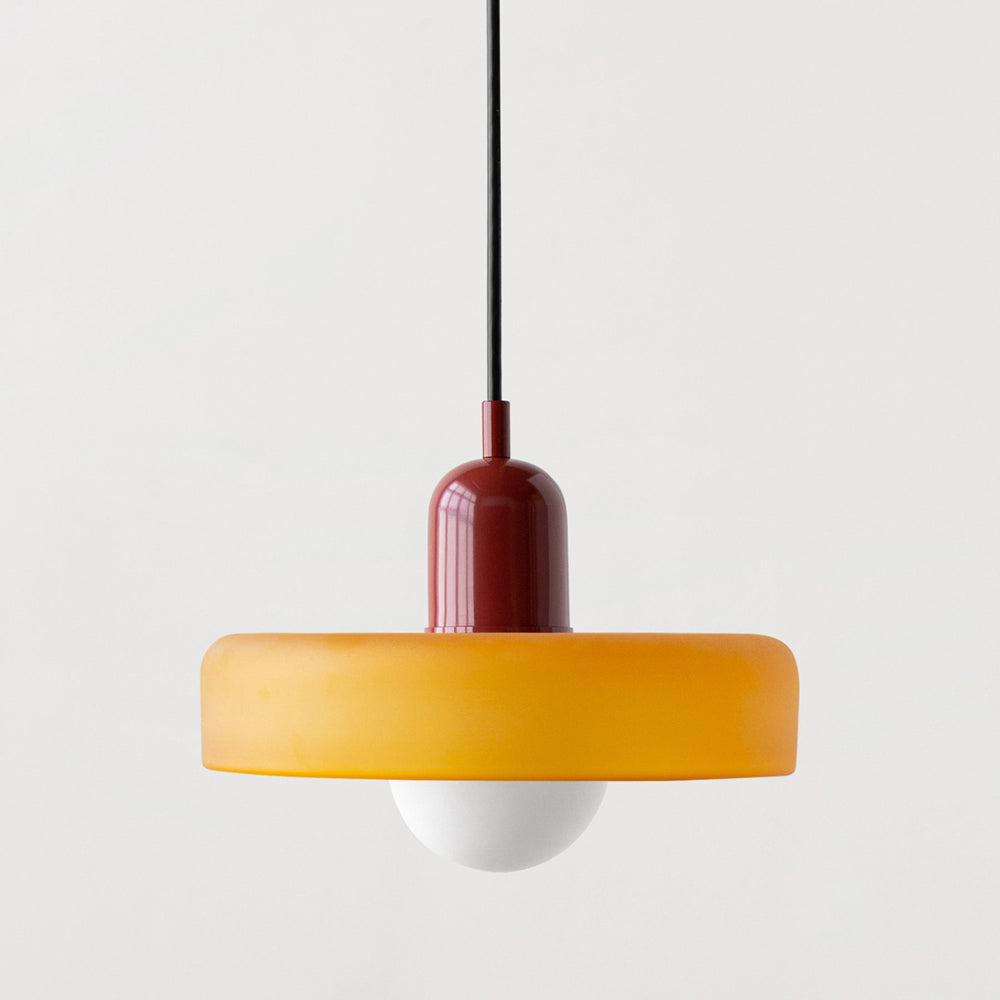 Hanglamp van gekleurd glas - moderne hanglamp