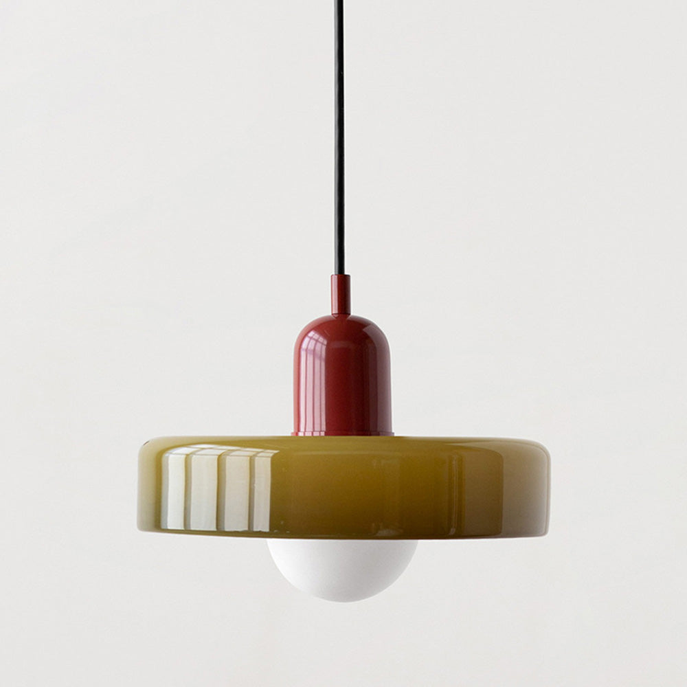 Hanglamp van gekleurd glas - moderne hanglamp