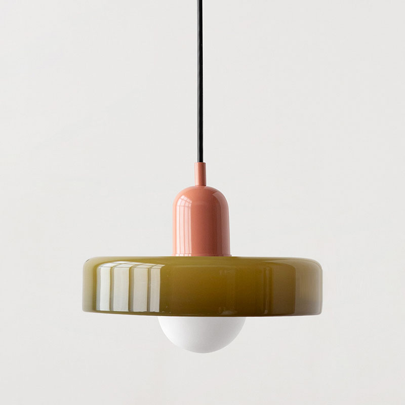 Hanglamp van gekleurd glas - moderne hanglamp
