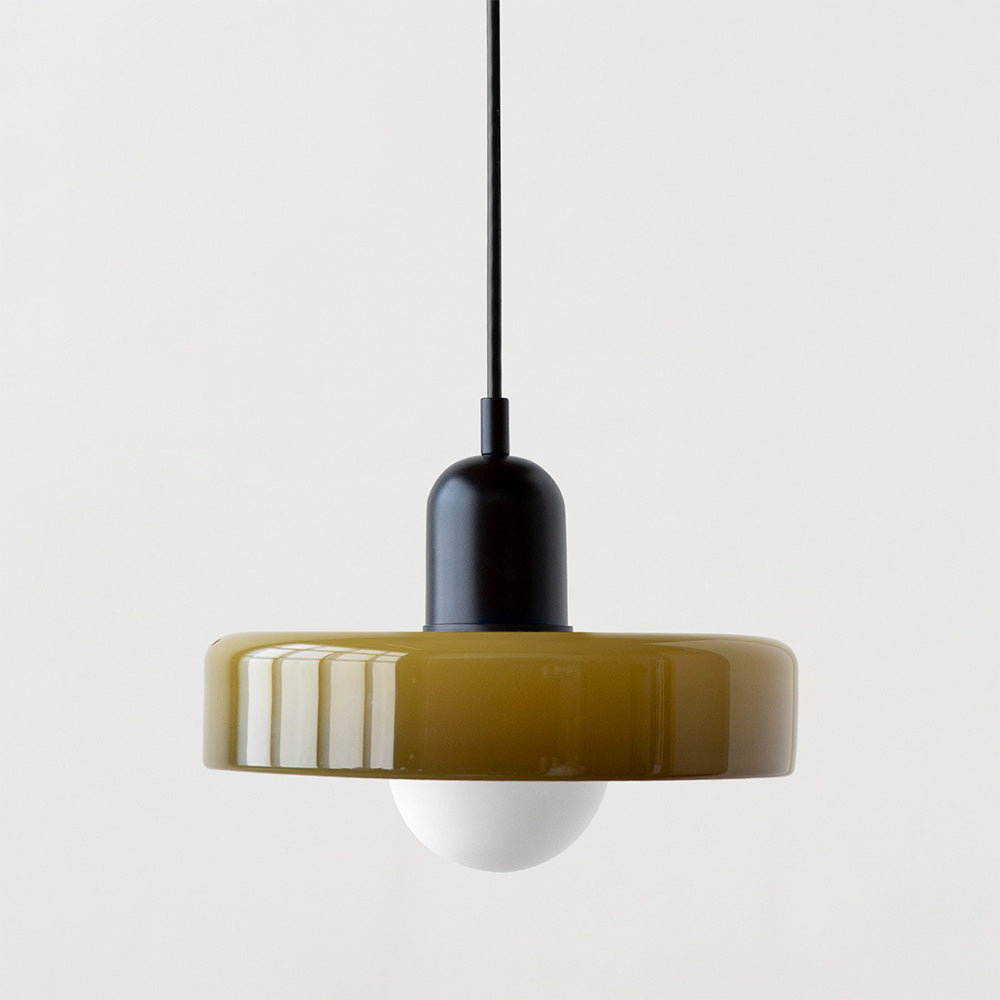 Hanglamp van gekleurd glas - moderne hanglamp