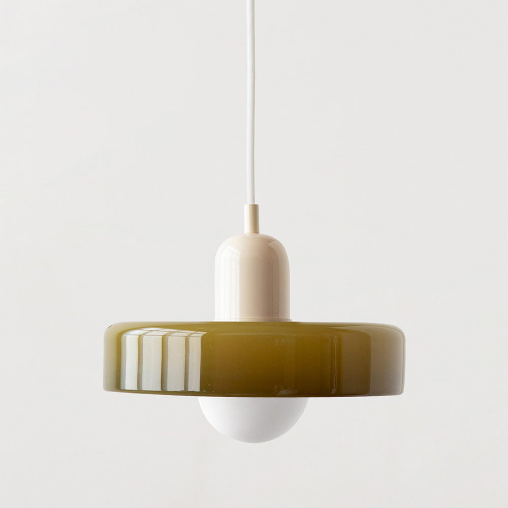 Hanglamp van gekleurd glas - moderne hanglamp