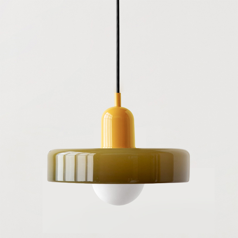 Hanglamp van gekleurd glas - moderne hanglamp