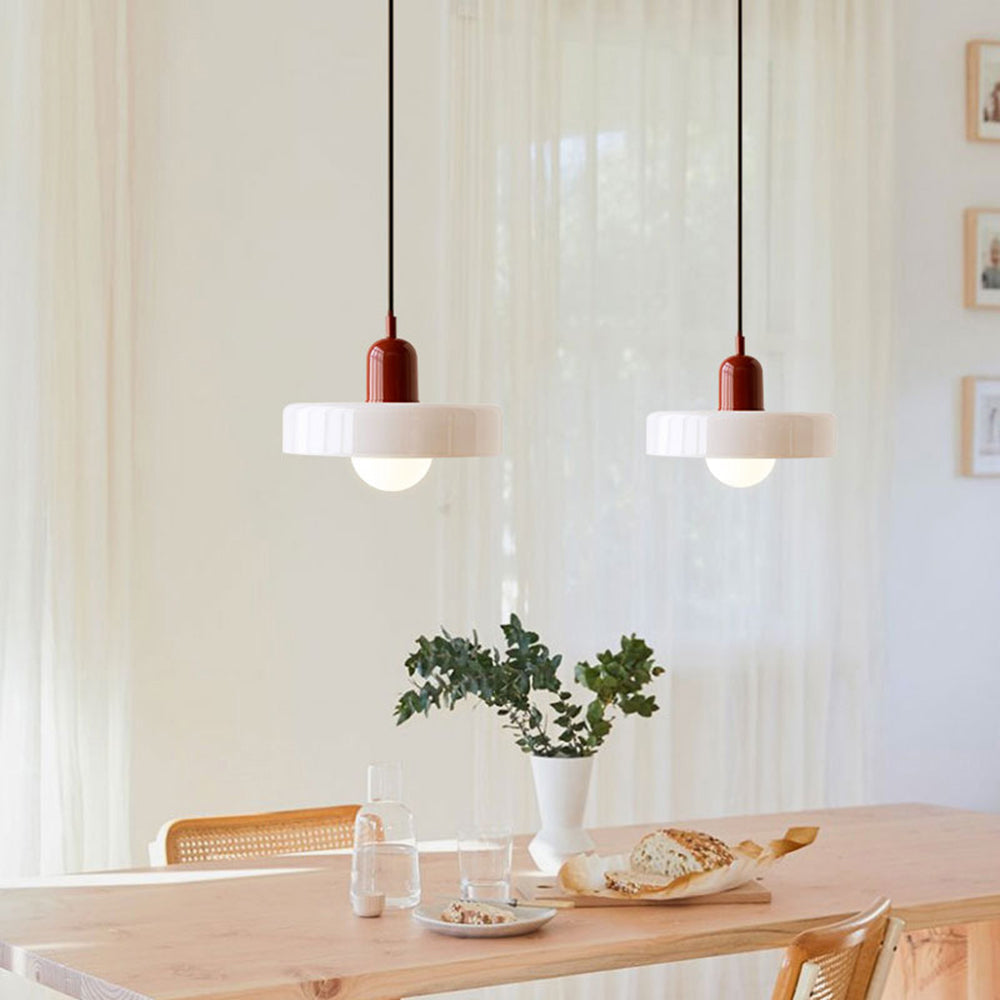 Hanglamp van gekleurd glas - moderne hanglamp