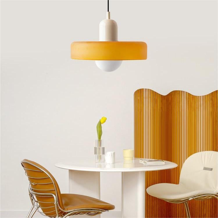 Hanglamp van gekleurd glas - moderne hanglamp
