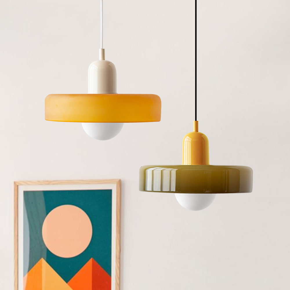 Hanglamp van gekleurd glas - moderne hanglamp