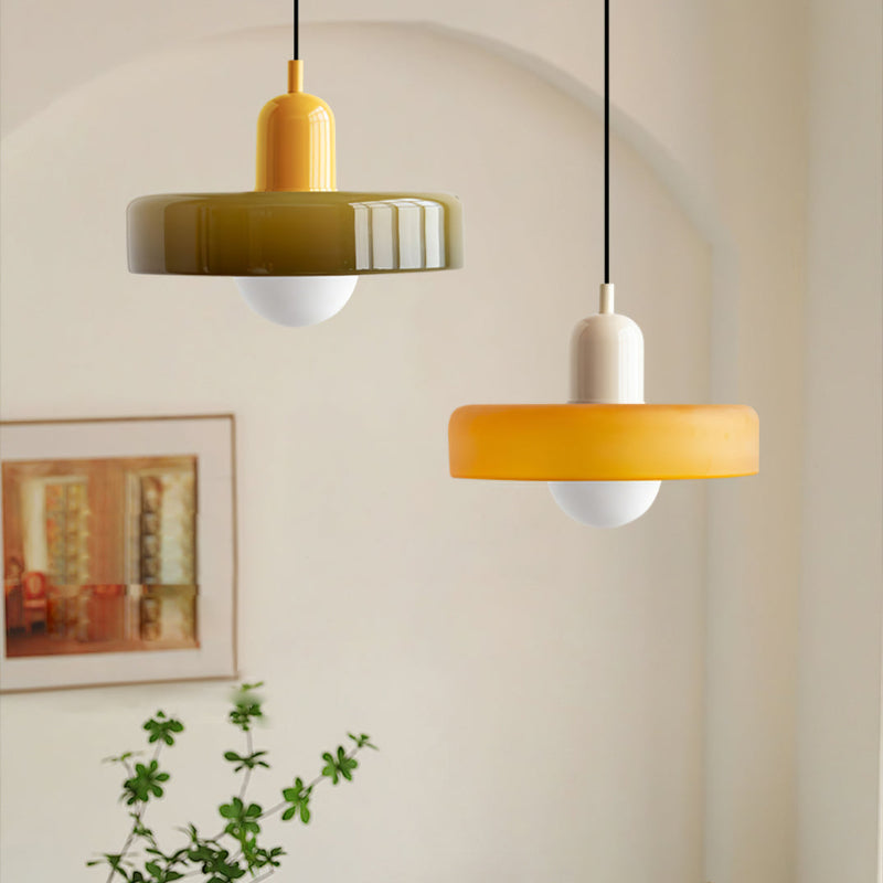 Hanglamp van gekleurd glas - moderne hanglamp